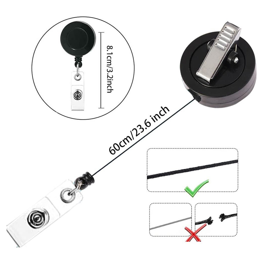 Wholesale Colorful ABS Plastic Retractable Rotating Keychain